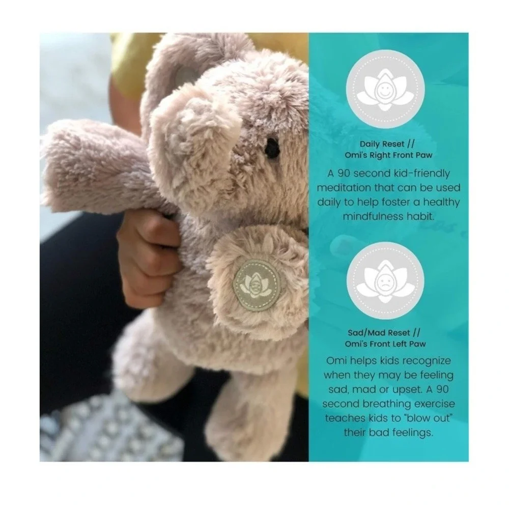 Omi The Elephant 12 Inch Kid‎ Friendly Mindfulness Toy for Emotional Regulation